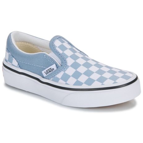 Scarpe bambini ragazzo Vans  UY Classic Slip-On COLOR THEORY CHECKERBOARD DUSTY BLUE  Blu Vans 197063325499