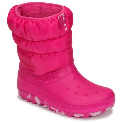 Scarpe da neve bambini ragazza Crocs  Classic Neo Puff Boot K  Rosa Crocs 191448883567