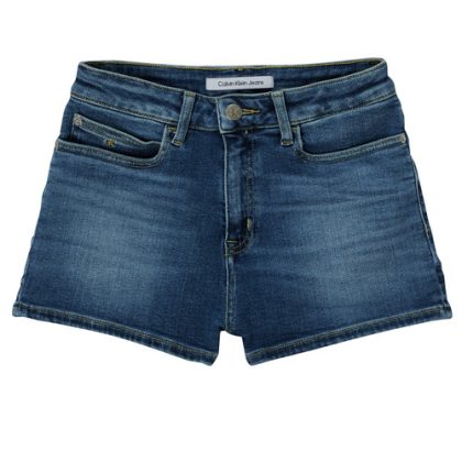 Shorts ragazza Calvin Klein Jeans  RELAXED HR SHORT MID BLUE  Blu Calvin Klein Jeans 8719855510887