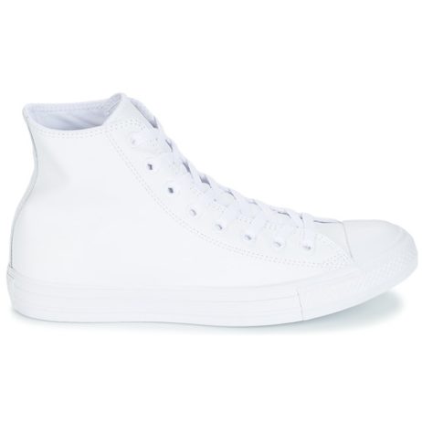 Sneakers-alte-ALL-STAR-MONOCHROME-CUIR-HI-Bianco-1