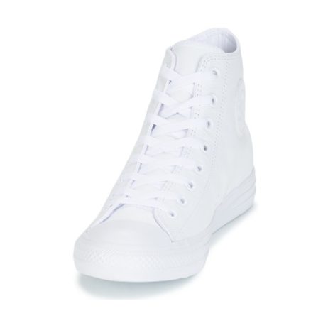 Sneakers-alte-ALL-STAR-MONOCHROME-CUIR-HI-Bianco-2