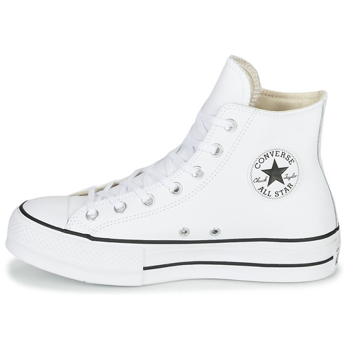 Sneakers-alte-CHUCK-TAYLOR-ALL-STAR-LIFT-CLEAN-LEATHER-HI-Bianco-3