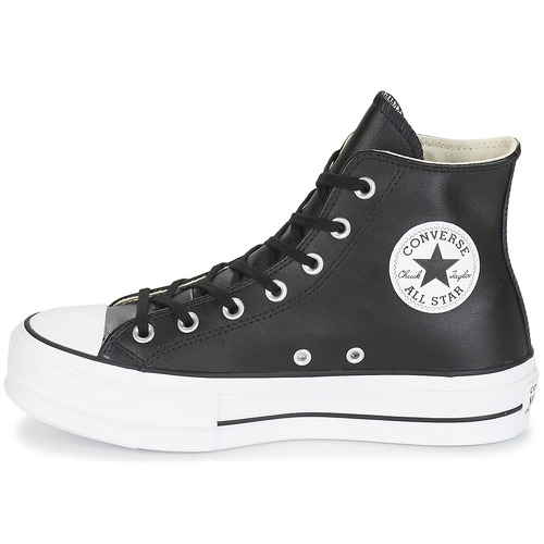 Sneakers-alte-CHUCK-TAYLOR-ALL-STAR-LIFT-CLEAN-LEATHER-HI-Nero-3