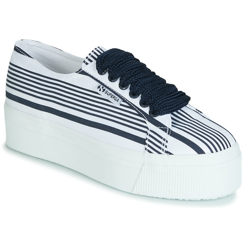 Sneakers basse    2790 COT MULTI STRIPE W  Bianco