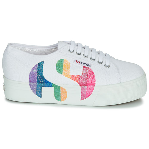 Sneakers-basse-2790-COTWPRINTEDLOGOGLITTER-Bianco-1