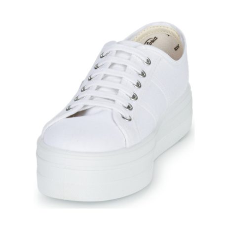 Sneakers-basse-BLUCHER-LONA-PLATAFORMA-Bianco-2