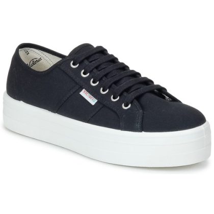 Sneakers basse    BLUCHER LONA PLATAFORMA  Nero