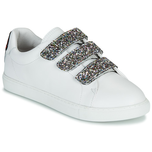 Sneakers basse    EDITH GLITTER TONGUE  Bianco