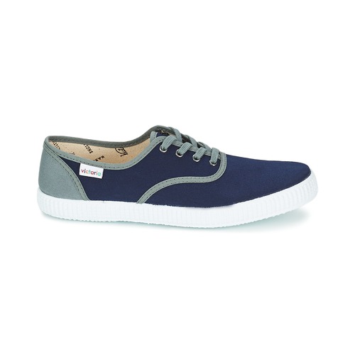 Sneakers-basse-INGLESA-LONA-DETALL-CONTRAS-Blu-1