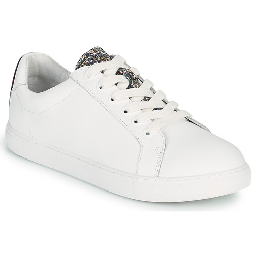 Sneakers basse    SIMONE GLITTER TONGUE  Bianco