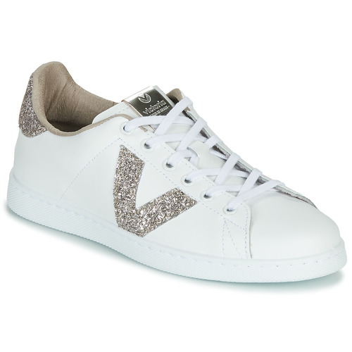 Sneakers basse    TENIS PIEL GLITTER  Bianco