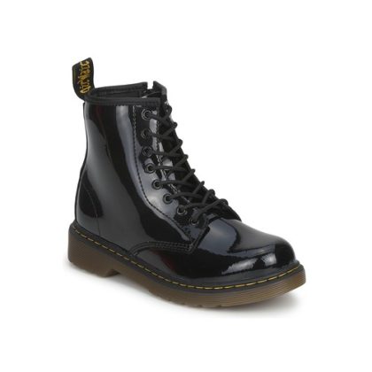 Stivaletti bambini ragazza Dr. Martens  1460 JR BLACK PATENT LAMPER  Nero Dr. Martens 883985749283