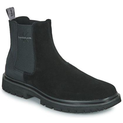 Stivaletti uomo Calvin Klein Jeans  EVA MID CHELSEA BOOT SUEDE  Nero Calvin Klein Jeans 8720108621625