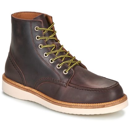 Stivaletti uomo Selected  SLHTEO NEW LEATHER MOC-TOE BOOT  Marrone Selected 5715433567734