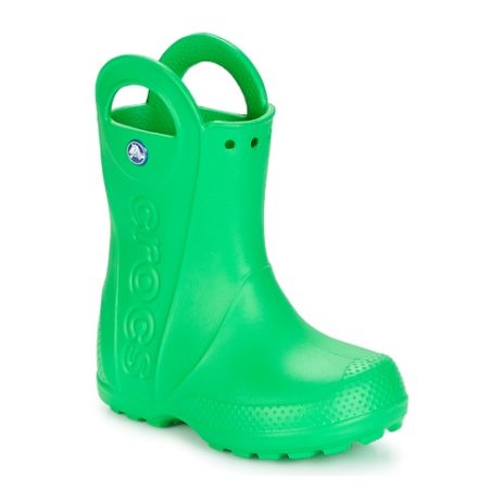 Stivali bambini ragazza Crocs  HANDLE IT RAIN BOOT KIDS  Verde Crocs 887350426090