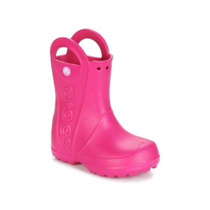 Stivali bambini ragazza Crocs  HANDLE IT RAIN BOOT  Rosa Crocs 887350802498