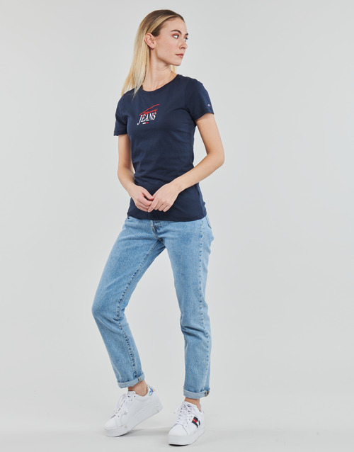 T-shirt-TJW-SKINNY-ESSENTIAL-LOGO-1-SS-Marine-2