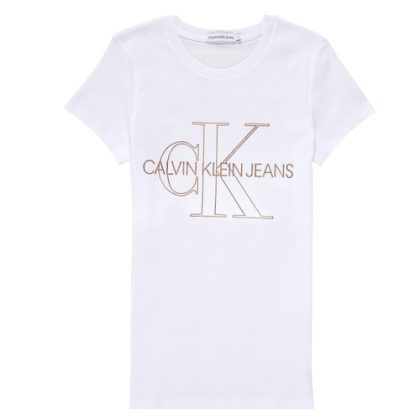 T-shirt ragazza Calvin Klein Jeans  TIZIE  Bianco Calvin Klein Jeans 8719854596981