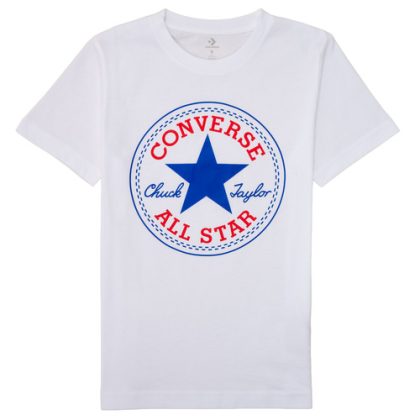 T-shirt ragazzo Converse  CORE CHUCK PATCH TEE  Bianco Converse 633716328030