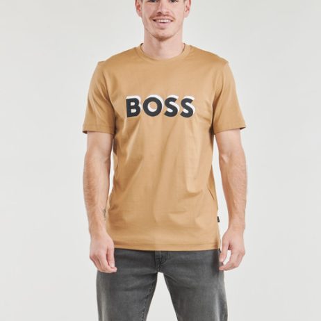 T-shirt-uomo-BOSS-Tiburt-427-Beige-BOSS-4063541419690-1