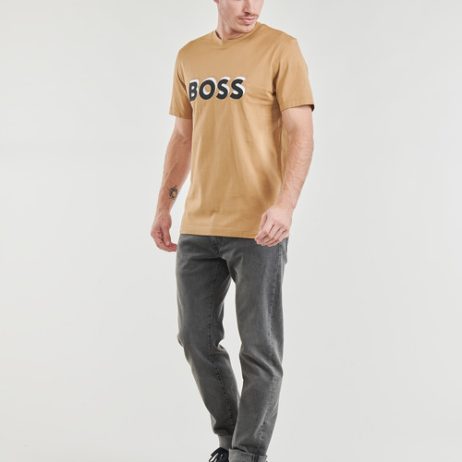 T-shirt-uomo-BOSS-Tiburt-427-Beige-BOSS-4063541419690-2