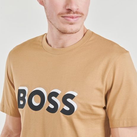 T-shirt-uomo-BOSS-Tiburt-427-Beige-BOSS-4063541419690-4