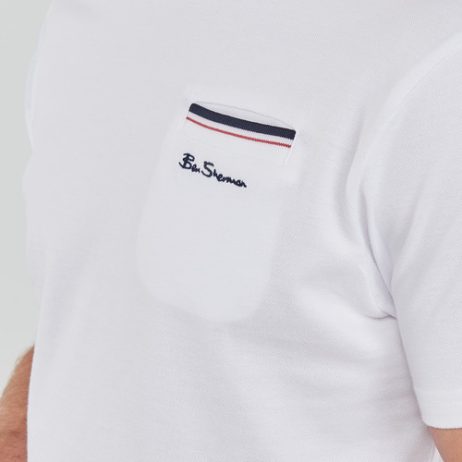 T-shirt-uomo-Ben-Sherman-PIQUE-POCKETT-Bianco-Ben-Sherman-5059508334945-4