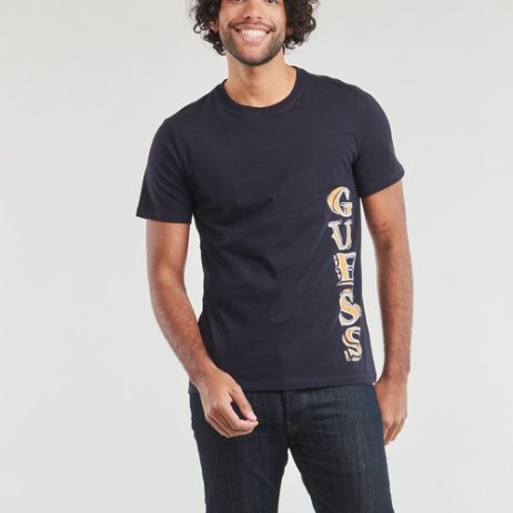 T-shirt-uomo-Guess-SS-CN-VERTICAL-GUESS-TEE-Marine-Guess-7624926505505-1