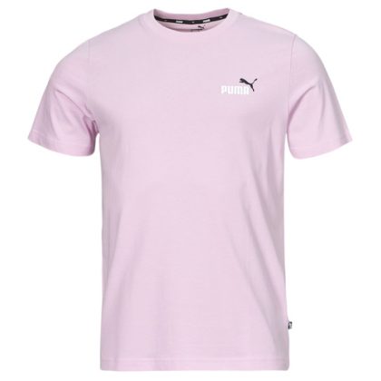 T-shirt uomo Puma  ESS+ 2 COL SMALL LOGO TEE  Rosa Puma 4099686763534