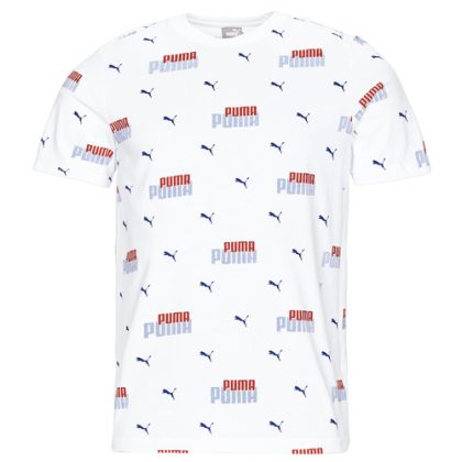 T-shirt uomo Puma  ESS+ LOGO POWER AOP  Bianco Puma 4065453014406