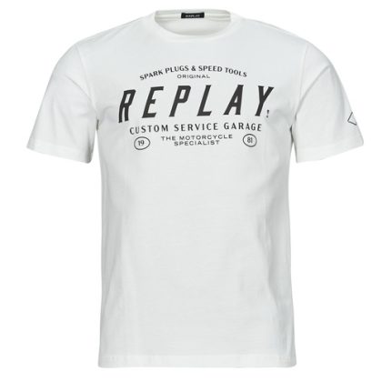 T-shirt uomo Replay  M6840-000-2660  Bianco Replay 8058700014331