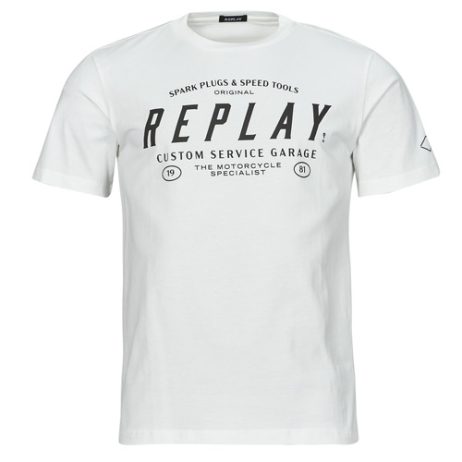 T-shirt uomo Replay  M6840-000-2660  Bianco Replay 8058700014331