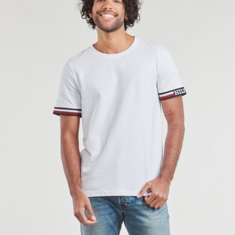 T-shirt-uomo-Tommy-Hilfiger-MONOTYPE-BOLD-GSTIPPING-TEE-Bianco-Tommy-Hilfiger-8720645709343-1