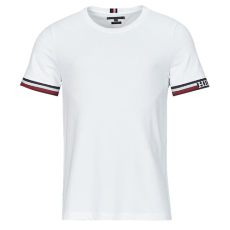 T-shirt uomo Tommy Hilfiger  MONOTYPE BOLD GSTIPPING TEE  Bianco Tommy Hilfiger 8720645709343