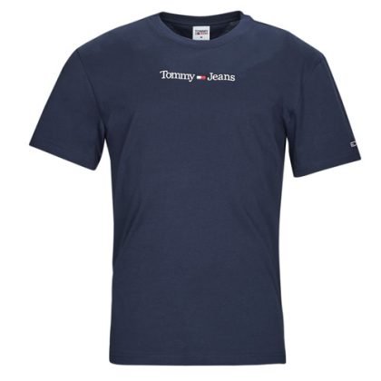 T-shirt uomo Tommy Jeans  TJM CLASSIC LINEAR LOGO TEE  Marine Tommy Jeans 8720641304160