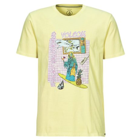 T-shirt uomo Volcom  FRENCHSURF PW SST  Giallo Volcom 0196134653073