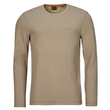 T-shirts a maniche lunghe uomo BOSS  Tempesto  Beige BOSS 4063539833743