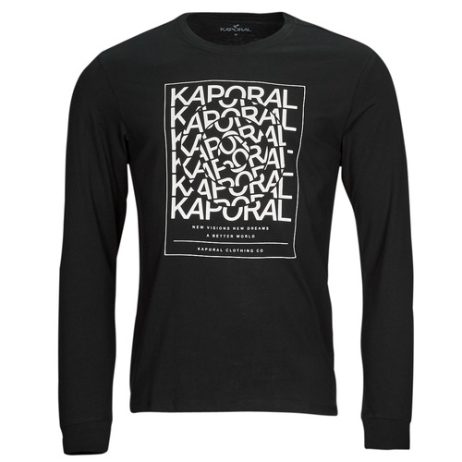 T-shirts a maniche lunghe uomo Kaporal  RUDY  Nero Kaporal 3606746983514