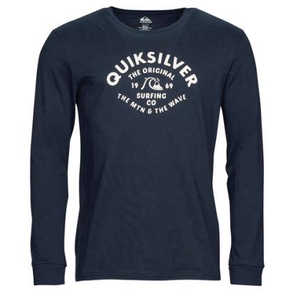 T-shirts a maniche lunghe uomo Quiksilver  SCRIPT TALK LS  Marine Quiksilver 3613377807140