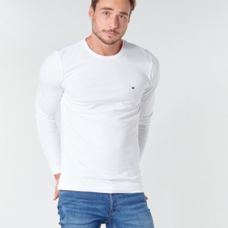 T-shirts-a-maniche-lunghe-uomo-Tommy-Hilfiger-STRETCH-SLIM-FIT-LONG-SLEEVE-TEE-Bianco-Tommy-Hilfiger-8719861385271-1