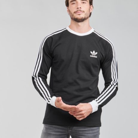 adidas 3 STRIPES LS T Noir T shirts a manches longues Homme 34.95