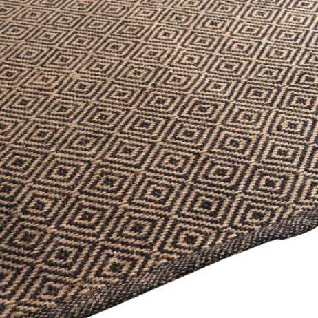 Tappeti-TAPIS-RECTANGLE-120-x-170-CM-JUTE-UNICOTON-UNI-LIVIO-NOIR-Marrone-2