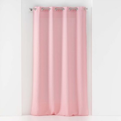 Tende    PANNEAU A OEILLETS 140 x 240 CM VOILE TISSE SOANE ROSE  Rosa