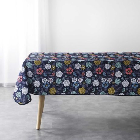 Tovaglia    NAPPE RECTANGLE 150 x 240 CM POLYESTER IMPRIME LILY BLEU  Blu