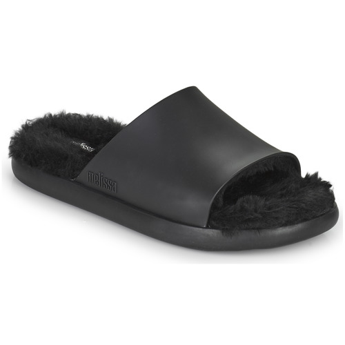 ciabatte    MELISSA FLUFFY SIDE AD  Nero