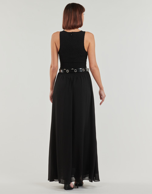 Abito-Lunghi-SMOCKED-MAXI-DRESS-Nero-3