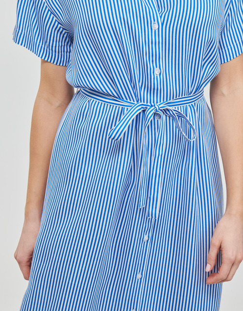 Abito-Lunghi-VMBUMPY-SS-CALF-SHIRT-DRESS-NOOS-Blu-4