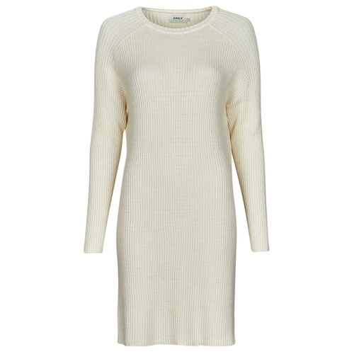 Abito corto    ONLFIA KATIA L/S DRESS CC KNT  Bianco