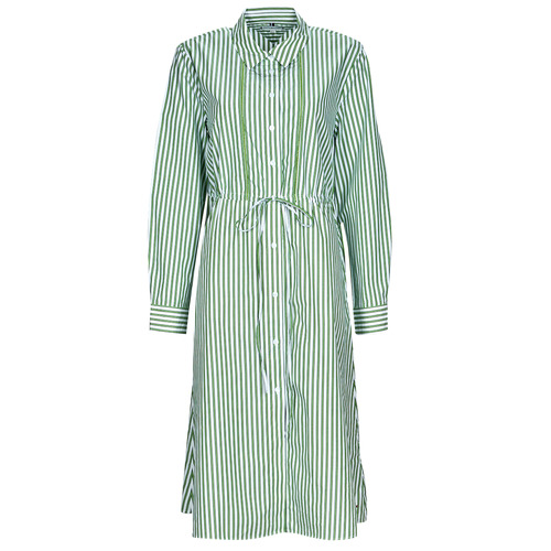 Abito corto    ORG CO STRIPE MIDI SHIRT-DRESS  Bianco