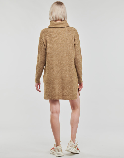 Abito-corto-VICILIA-ROLLNECK-LS-KNIT-TUNICSU-Beige-3